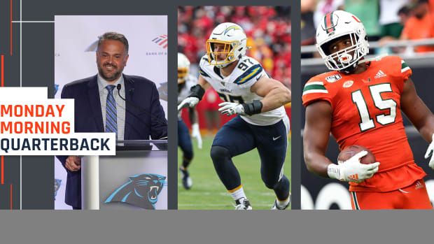 matt-rhule-joey-bosa-gregory-rousseau